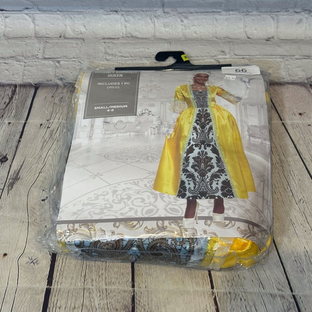 Amscan Regency Romance Queen Bridgerton Themed Women’s Halloween Costume Dress